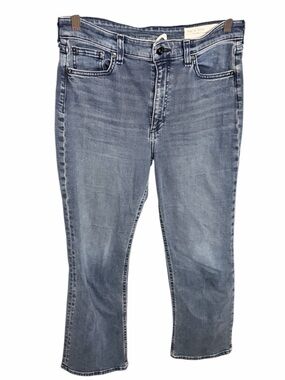 rag & bone Women's Straight Leg Jeans in Light Blue Ziggy 1 Wash